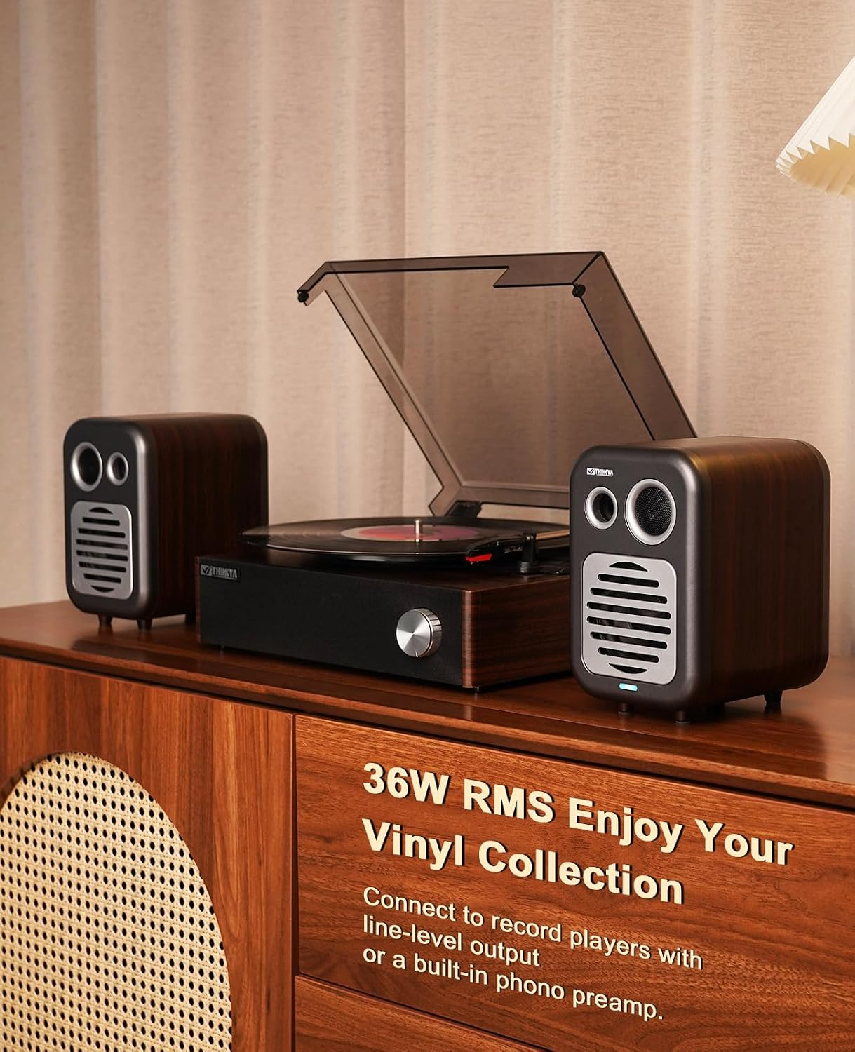 THINKYA BL-885 Powered Bookshelf Speakers