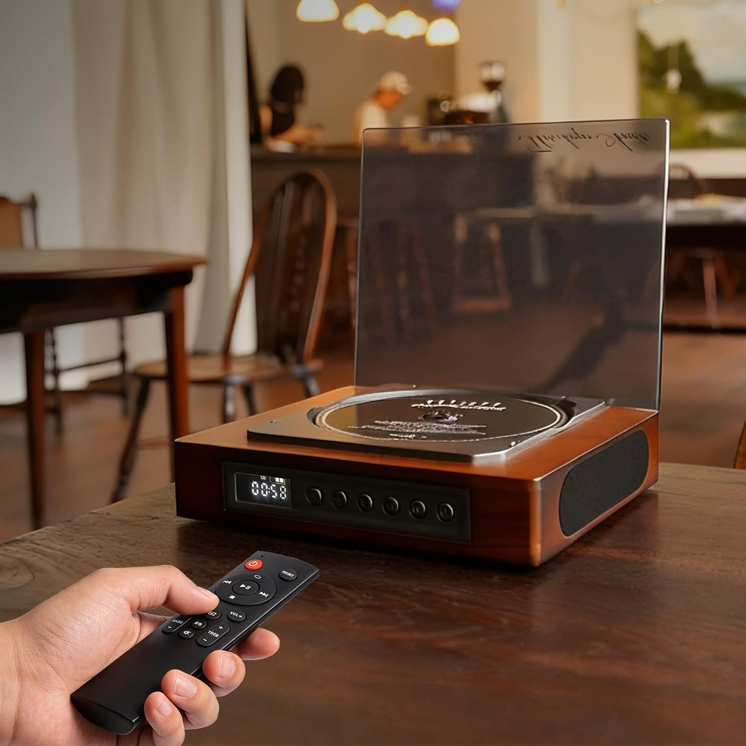 THINKYA DVP-560 Retro Bluetooth CD Player